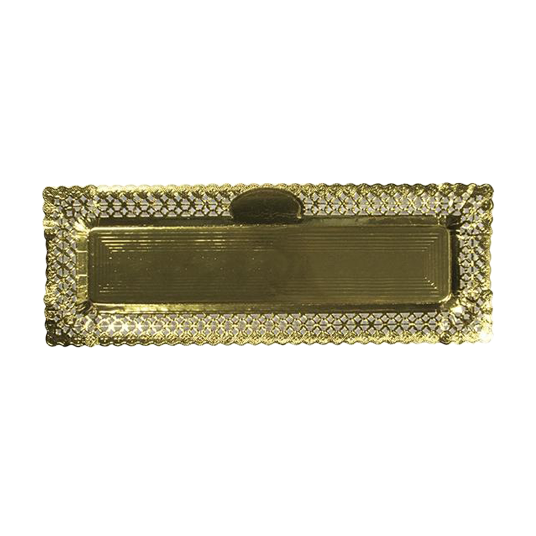 Bandeja Zeus Oro Con Reserva 15x31 cm · 100 unidades · Artipas
