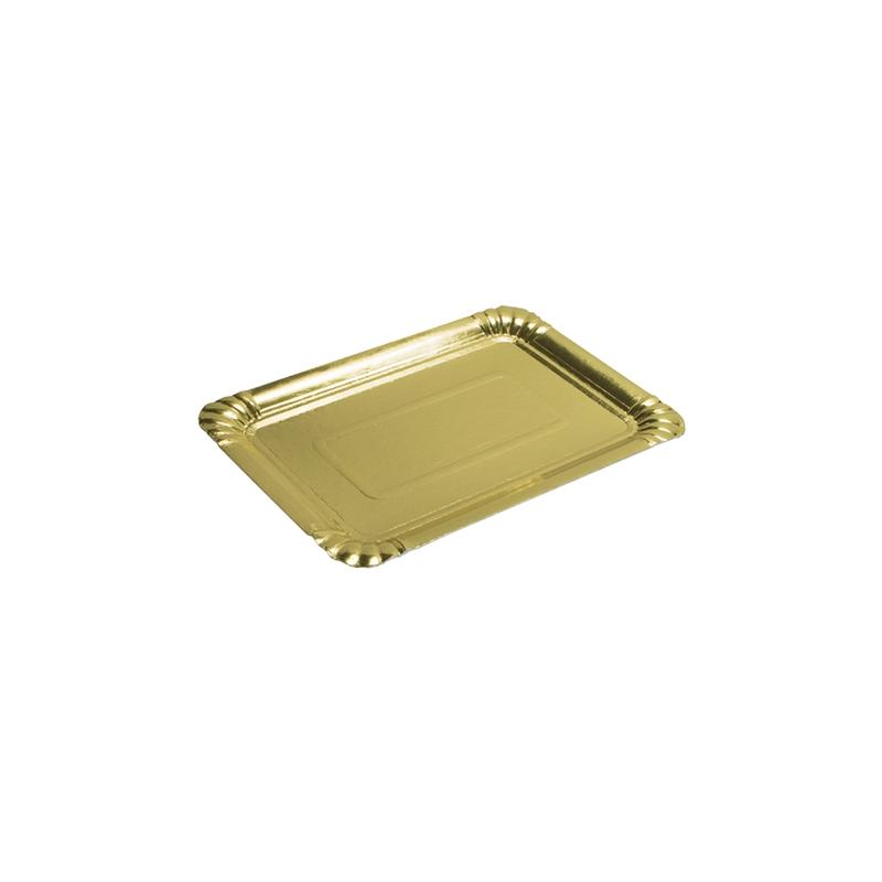Bandejas Oro 10x16 cm · 100 unidades · Artipas