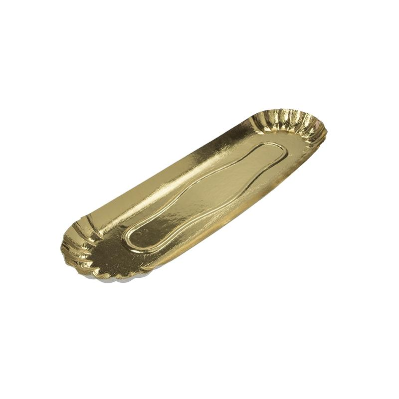 Bandejas Brazo Oro 10x35 cm · 100 unidades · Artipas