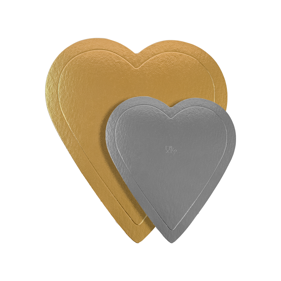 Discos Oro/Plata Corazón 16 cm · 25 unidades · Vifra