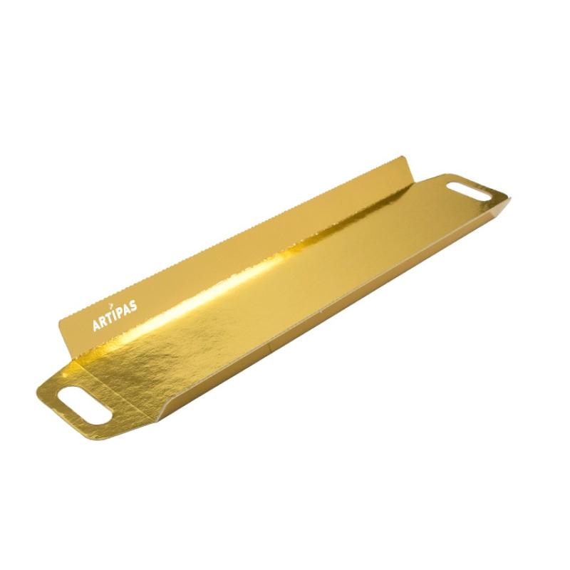 Bandeja Asa Metal Oro Laminada · ref CB2L · 100 unidades · Artipas