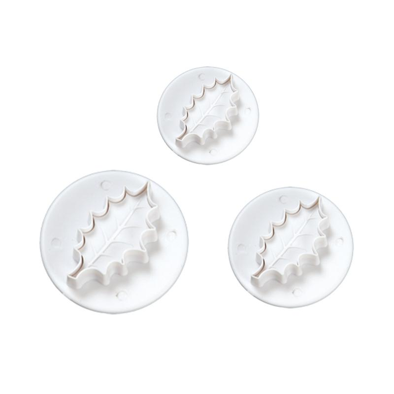 Set 3 Cortantes Hoja de Acebo · Artipas