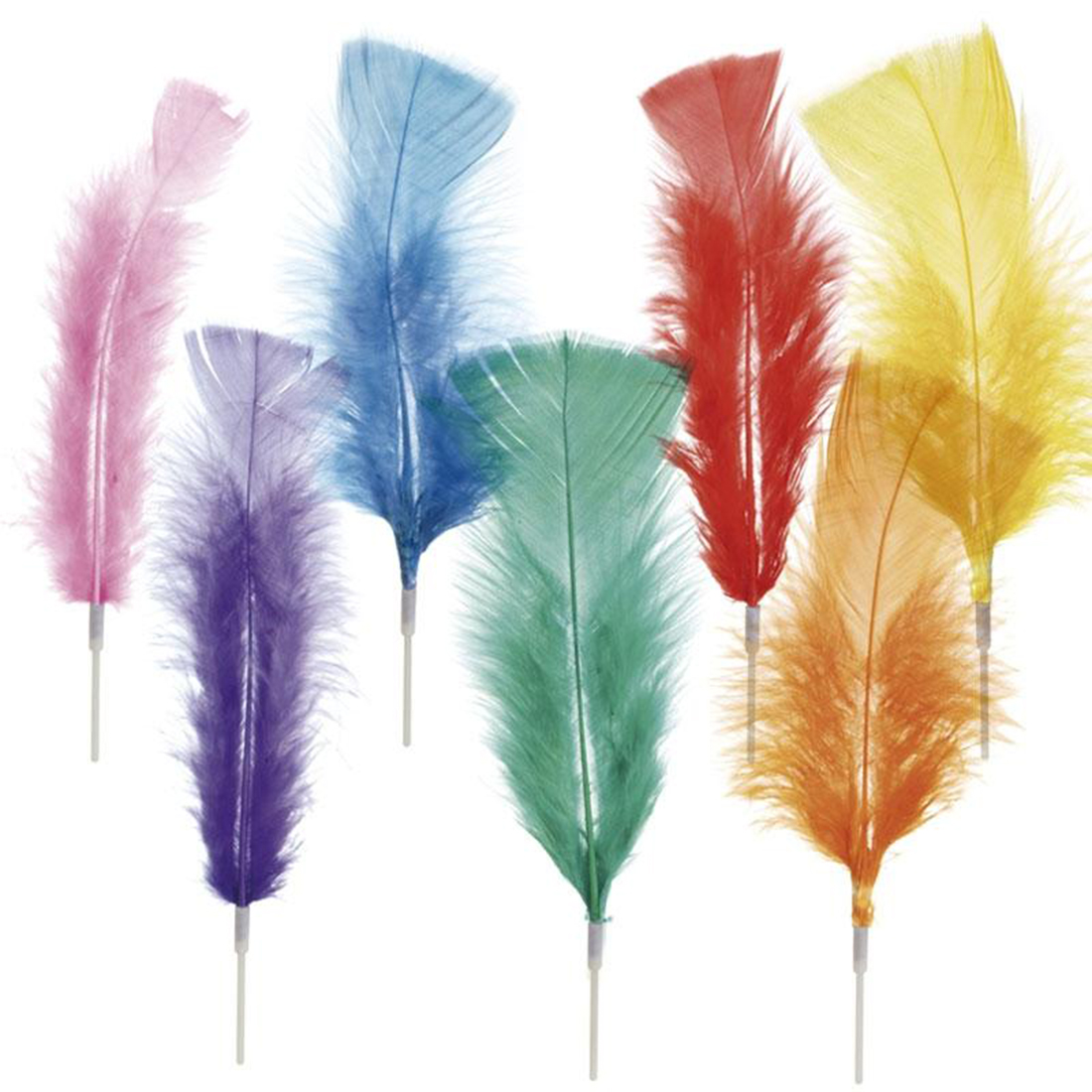 Plumas de Colores Grandes · 12 unidades · Artipas