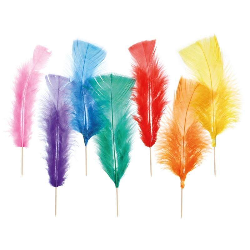 Plumas Grandes Pick de madera Colores Surtidos · 200 unidades · Artipas