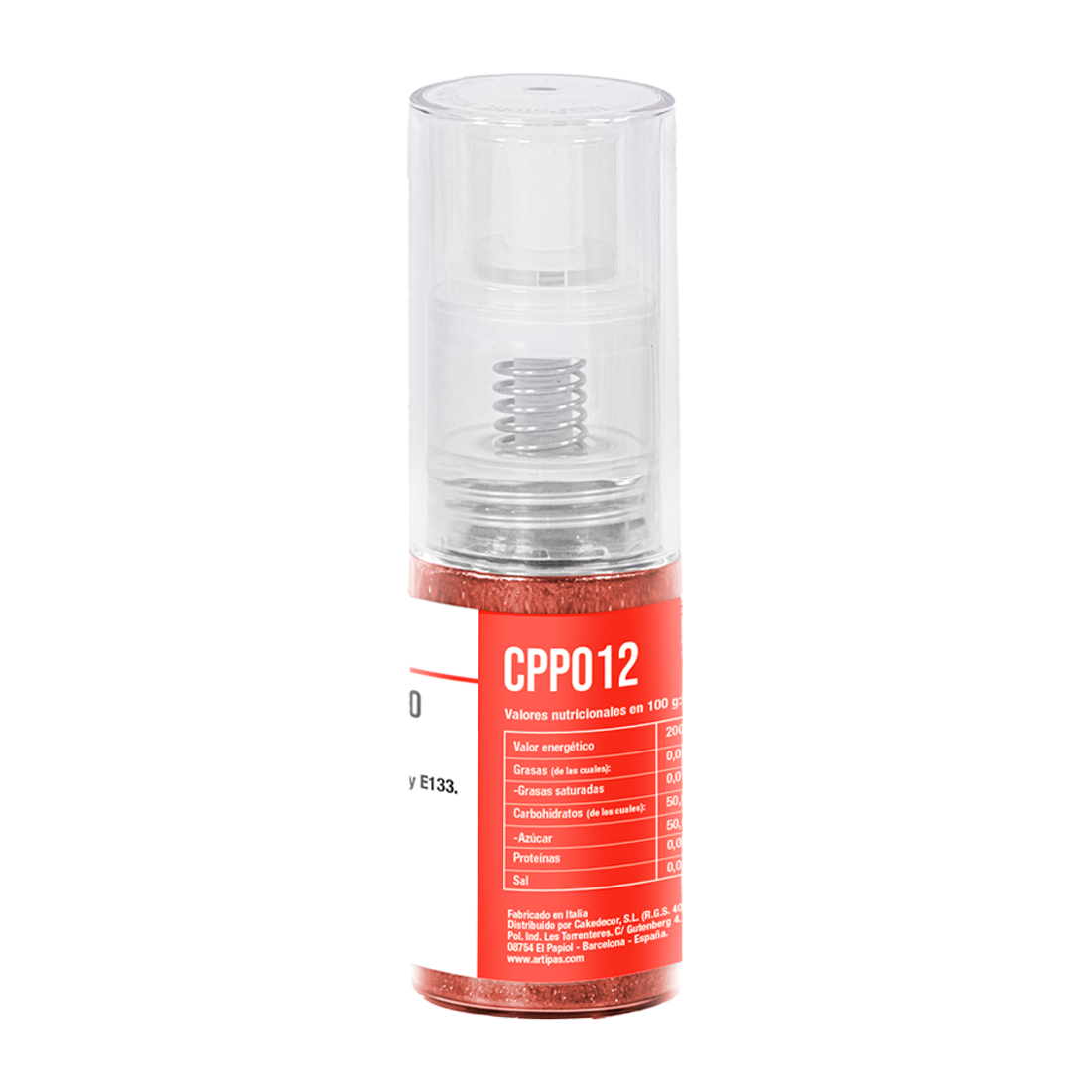 Metallic Powder Dye with Red Sprayer · 10 unidades · Artipas