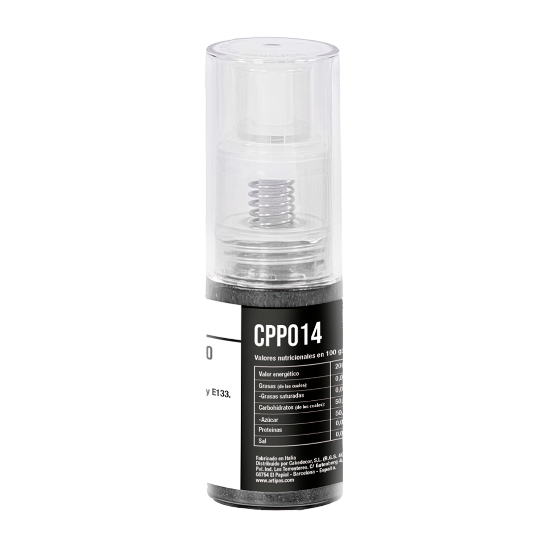Metallic Powder Dye with Black Sprayer · 10 unidades · Artipas
