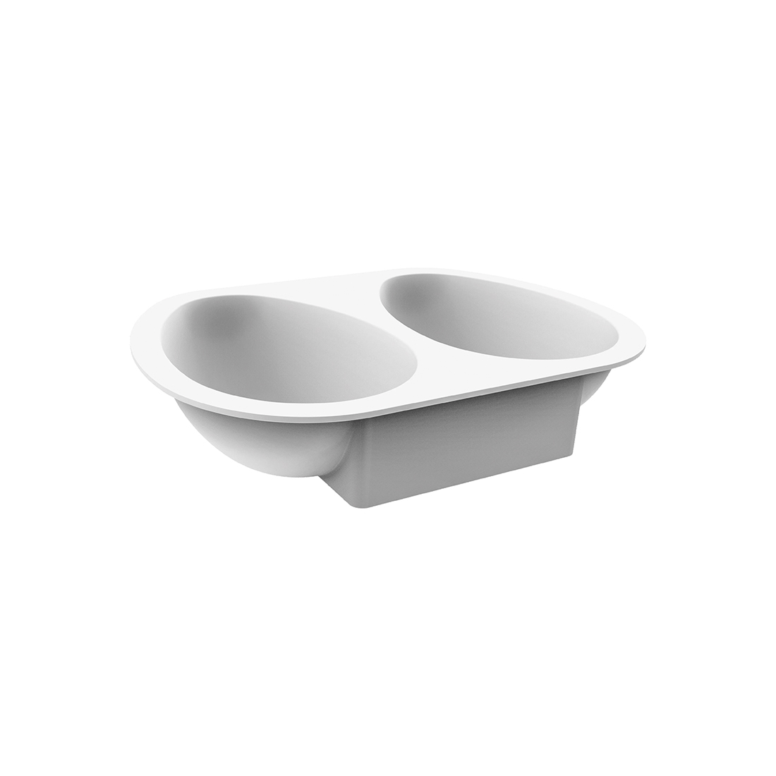 Silicone mould Half eggs 385 n.2 145x102 h 46 mm · Artipas