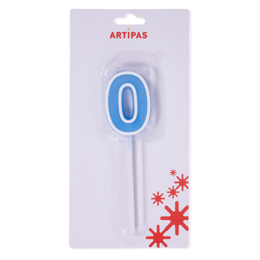 Velas Relieve Azul Blister Nº0 · Artipas
