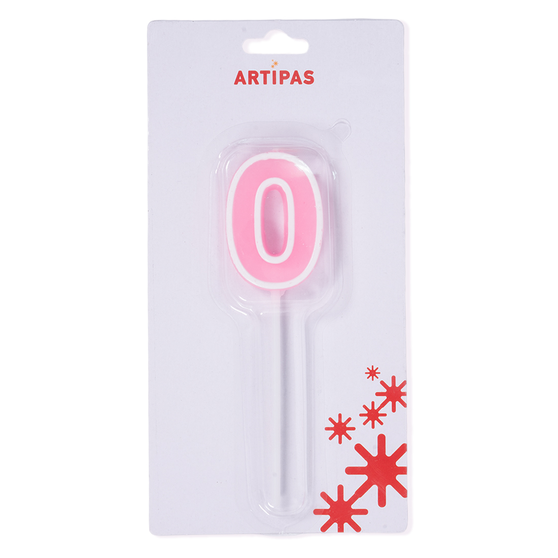 Velas Relieve Rosa Blister Nº0 · Artipas