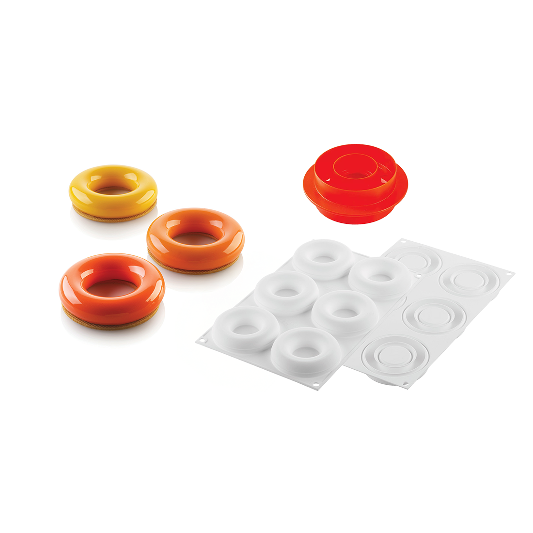 Rainbow Silicone Mould 80 n.9 100x21 h50 mm + cutter · ref MOL36320 · Artipas