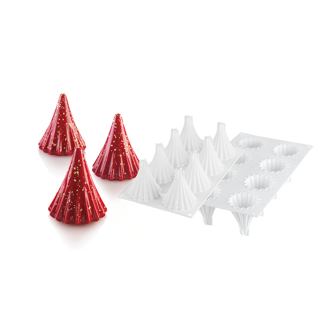 Rainbow Silicone Mould 80 n.9 100x21 h50 mm + cutter · ref MOL36335 · Artipas