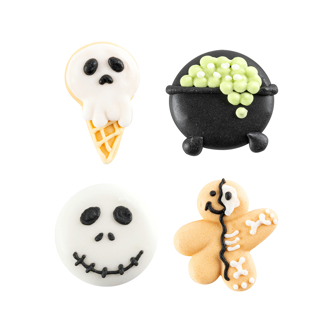 Formas de Halloween de Azúcar 2D ø 30 mm (96 u.) · 96 unidades · Artipas