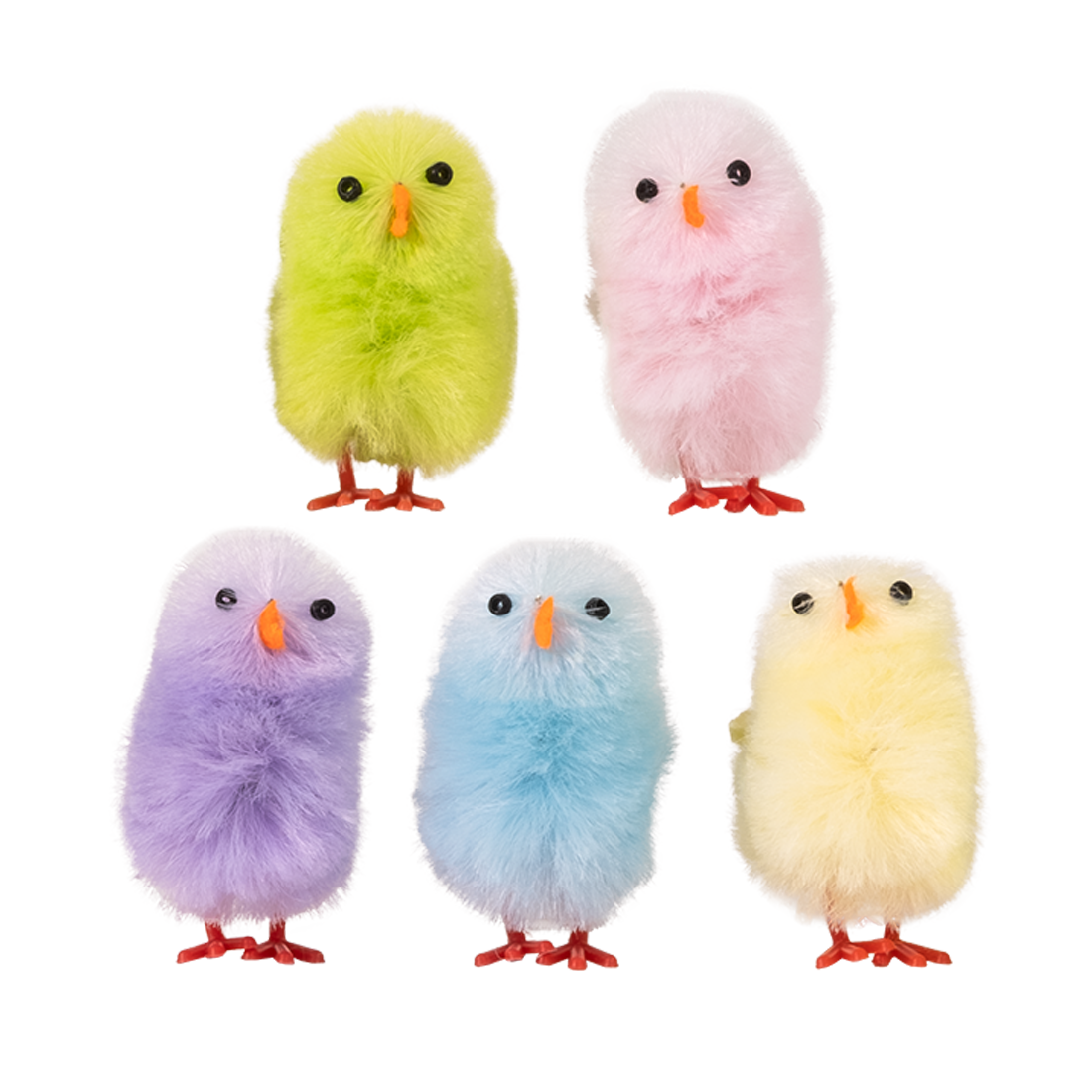 Pollito Colores Surtidos de Chenille h40 mm (10 u.) · Artipas