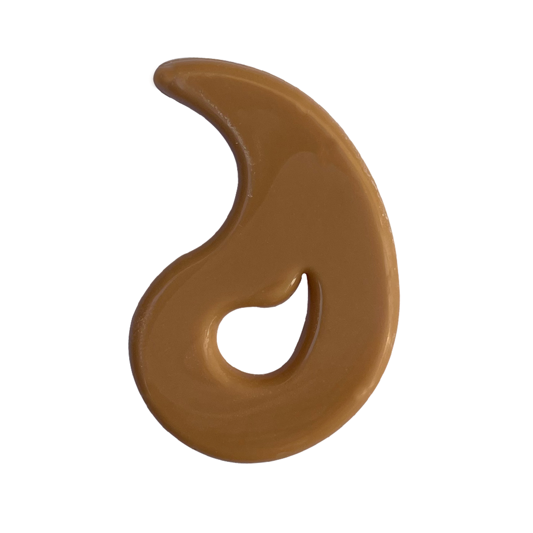 Gota ondulada de chocolate blanco sabor caramelo 46 x 37 mm (240 u.) · 120 unidades · Artipas