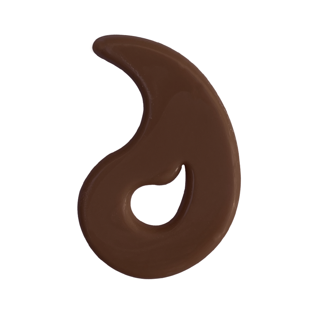 Gota ondulada de chocolate con leche 46 x 37 mm (240 u.) · 120 unidades · Artipas