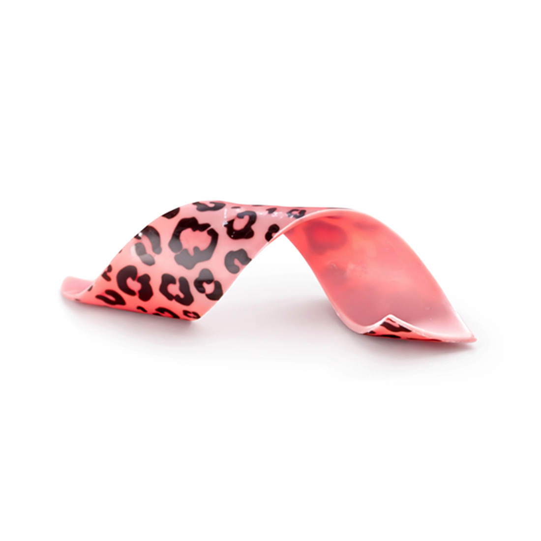 Espiral animal print rosa de chocolate blanco 150 x 30 mm (92 u.) · 20 unidades · Artipas