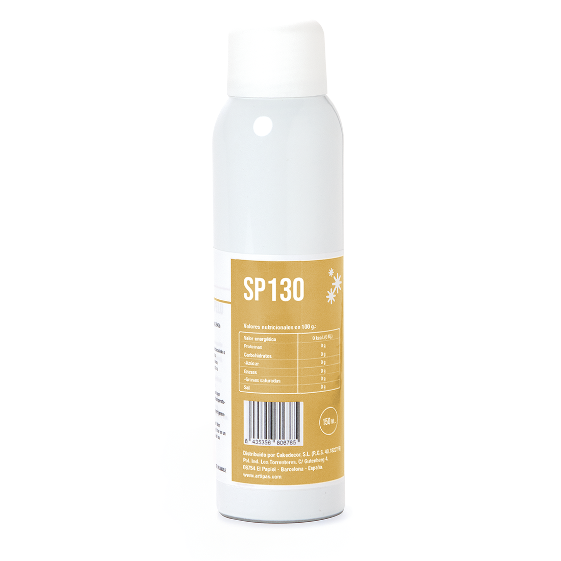 Colorante espray metalizado oro real - base aceite (150 ml) · Artipas