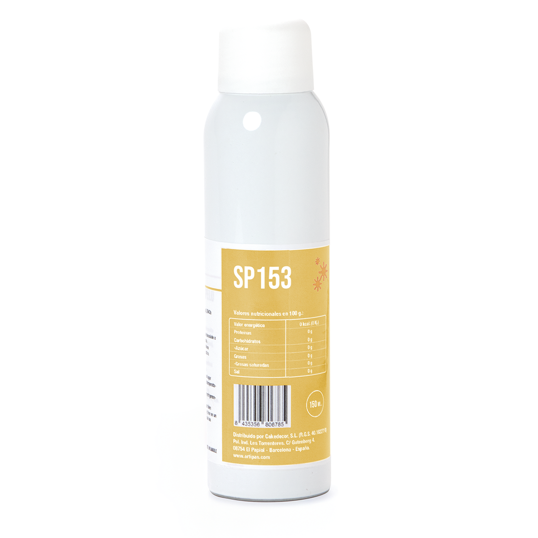 Colorante espray mate efecto seda amarillo - base aceite (150 ml) · Artipas