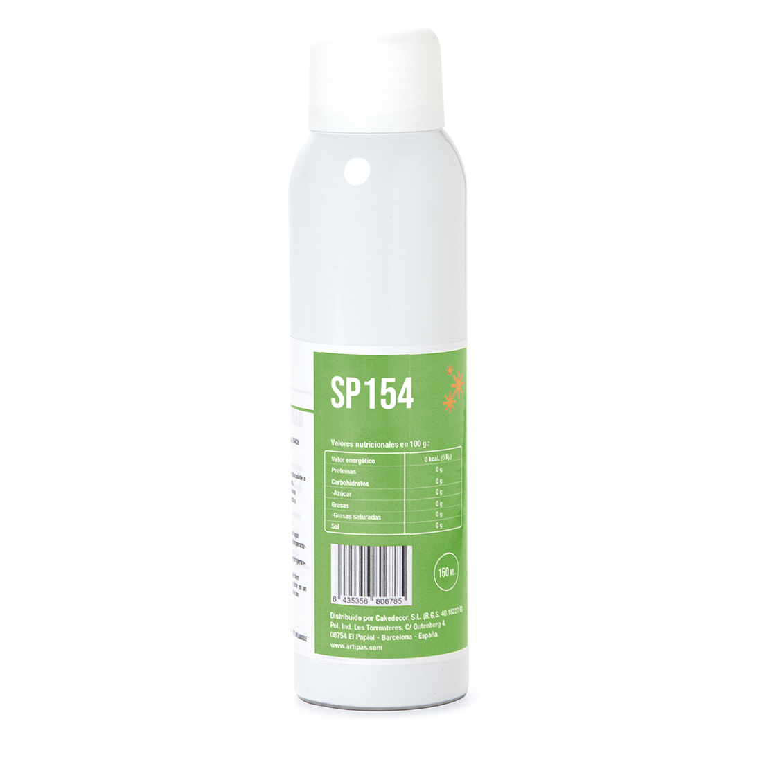 Colorante espray mate efecto seda verde - base aceite (150 ml) · Artipas