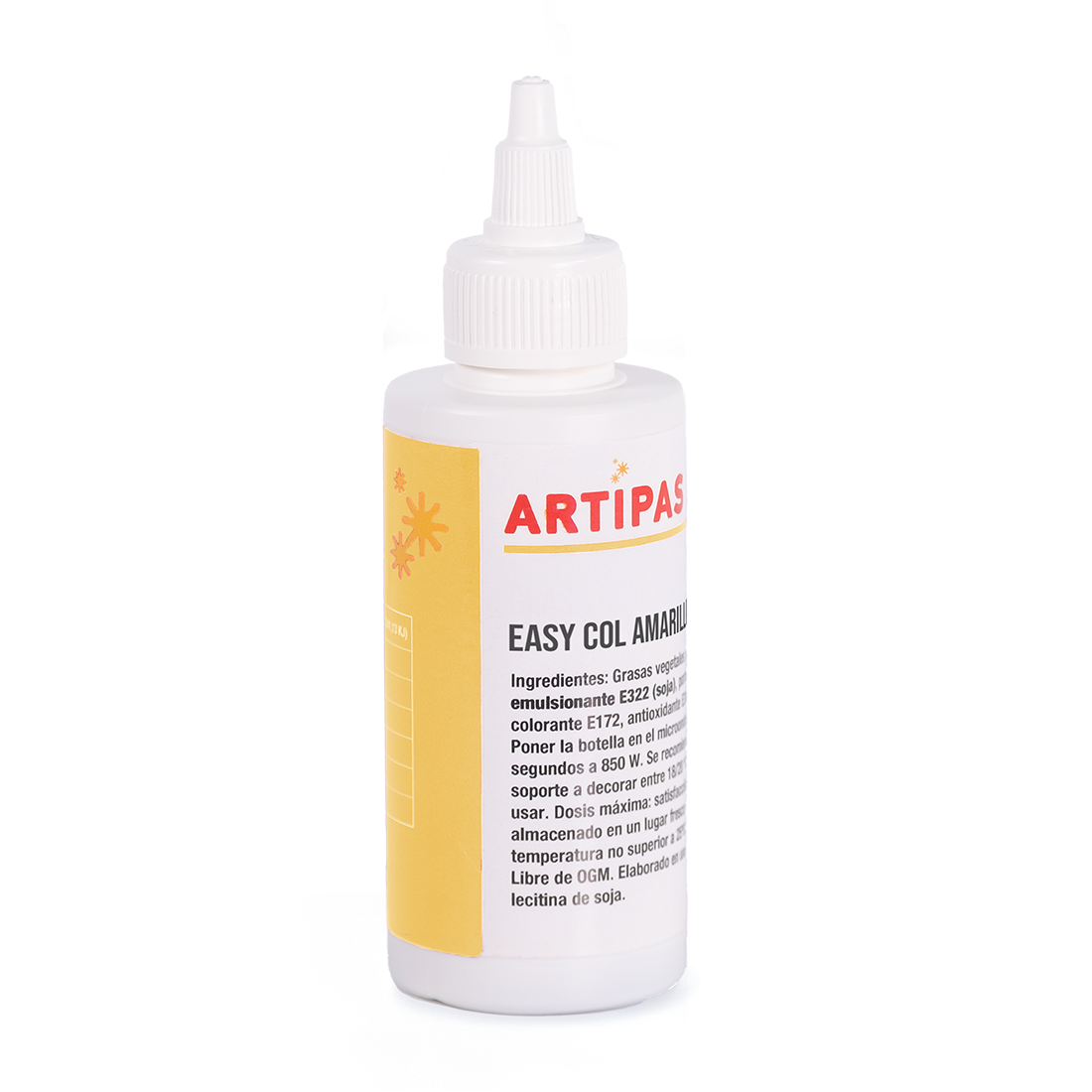 Colorante en pasta concentrado amarillo - base aceite (25 ml) · Artipas