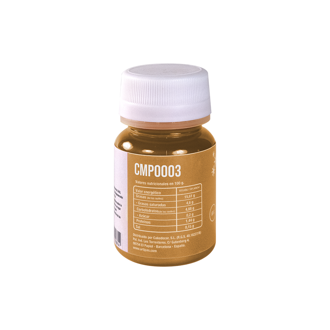 Pintura glamour efecto metalizado/perlado cobre (25 ml) · Artipas