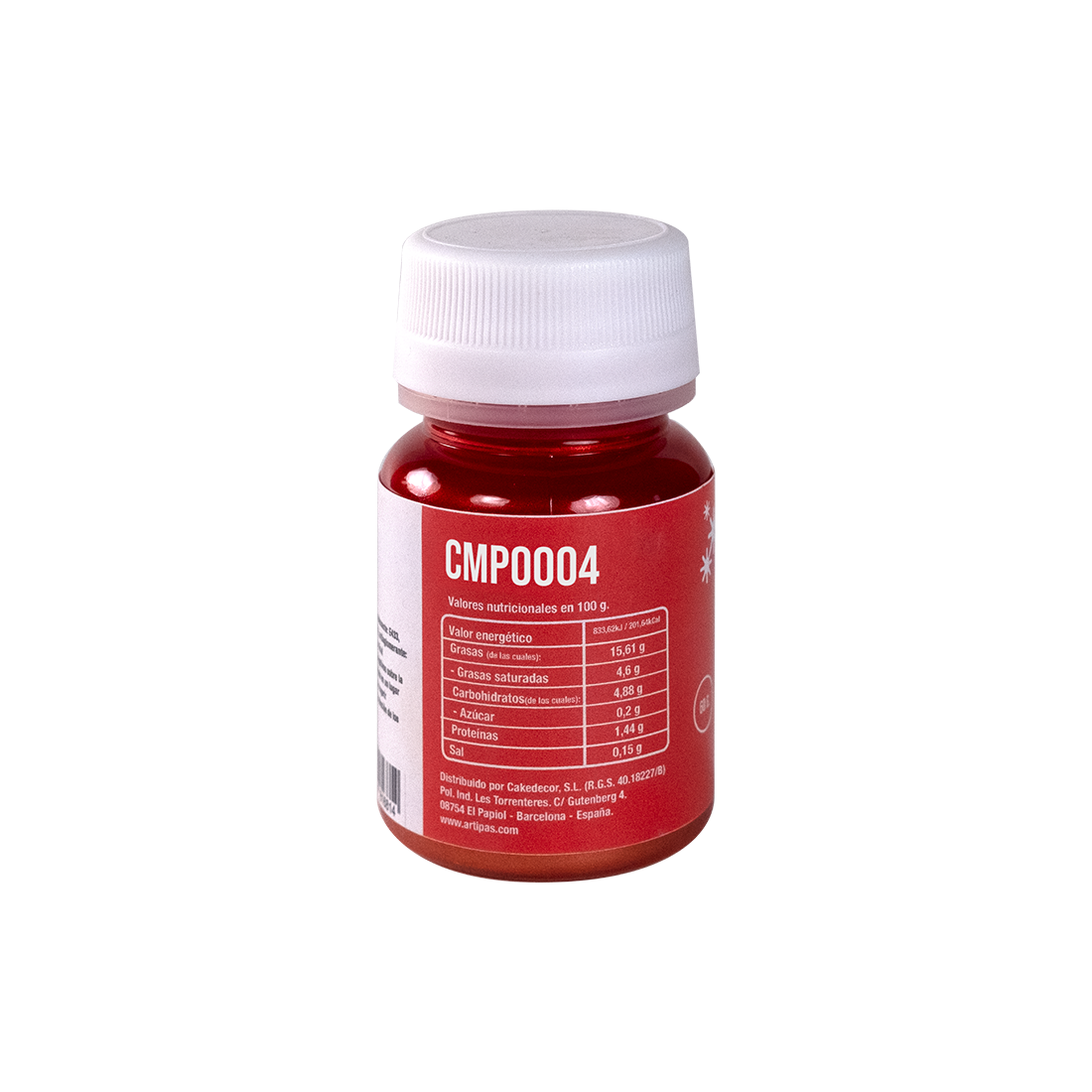 Pintura glamour efecto metalizado/perlado rubí (25 ml) · Artipas