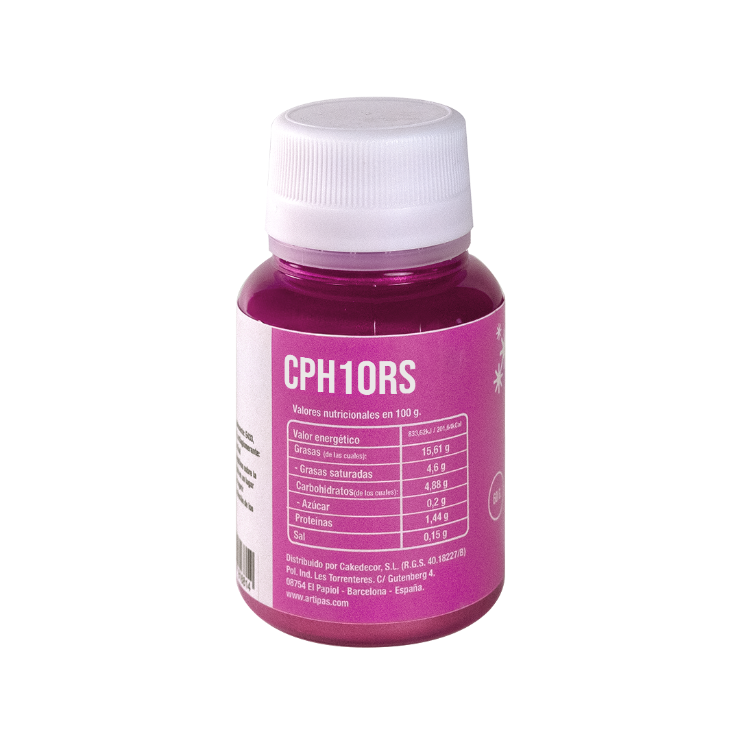 Colorante en polvo hidrosoluble rosa (10 g) · Artipas
