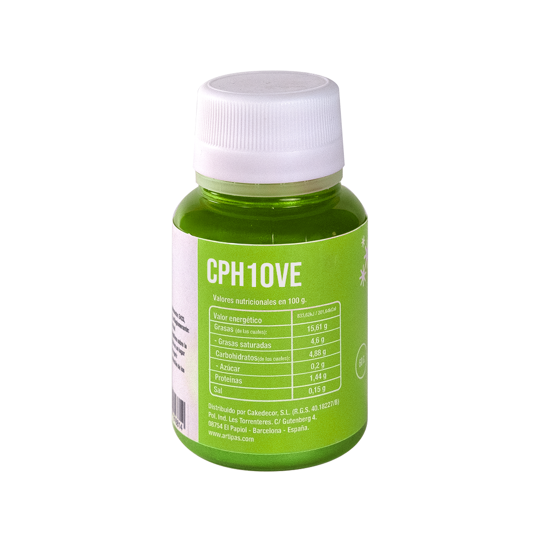 Colorante en polvo hidrosoluble verde (10 g) · Artipas