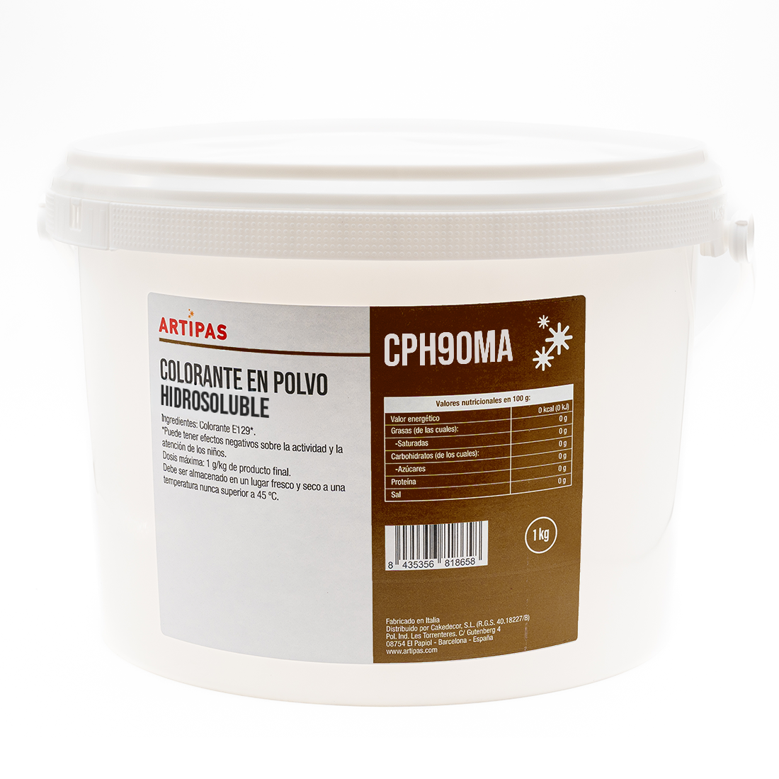 Colorante en polvo hidrosoluble marrón (1 kg) · Artipas