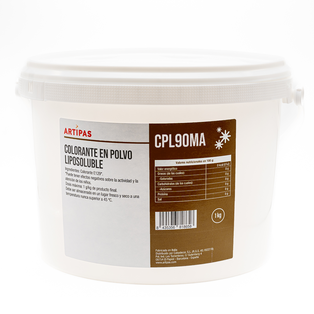 Colorante en polvo liposoluble marrón (1 kg) · Artipas
