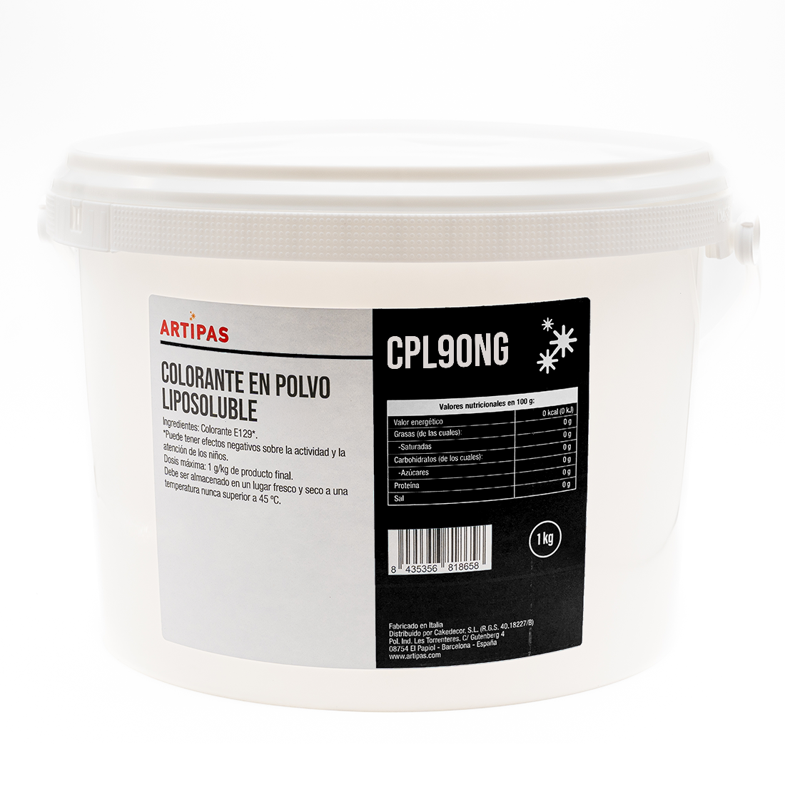 Colorante en polvo liposoluble negro (1 kg) · Artipas