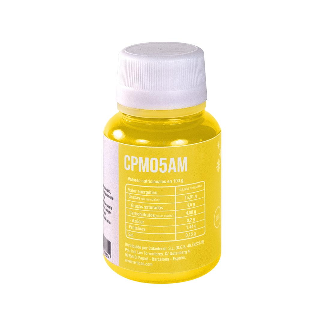 Colorante en polvo metalizado amarillo (5 g) · Artipas