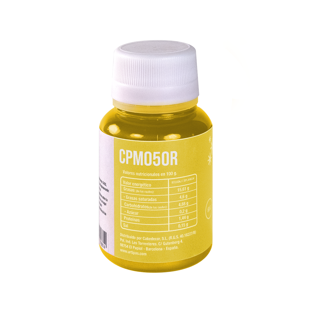 Colorante en polvo metalizado oro (5 g) · Artipas