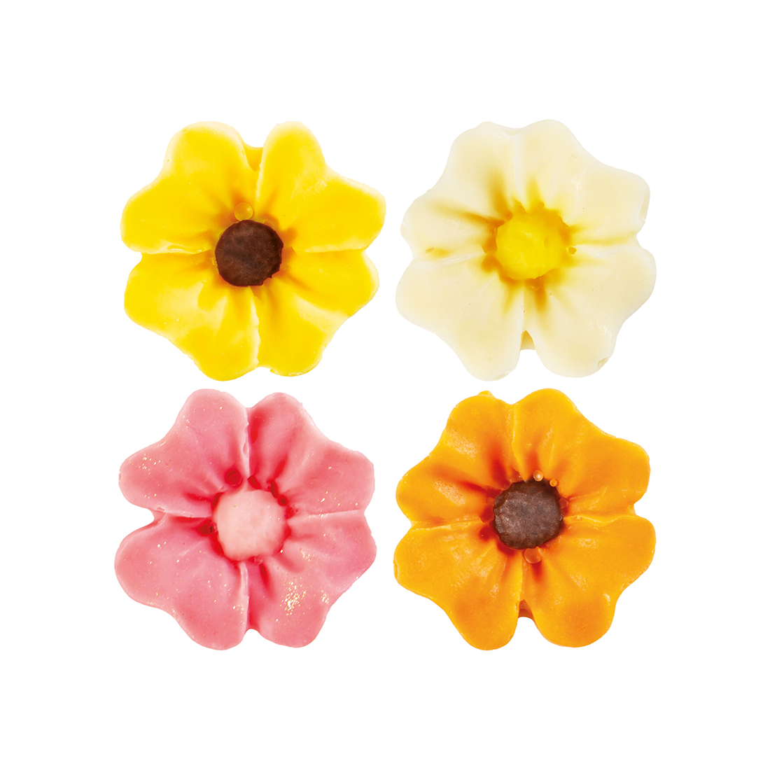Surtido flores de chocolate blanco Ø20 mm (160 u.) · 160 unidades · Artipas