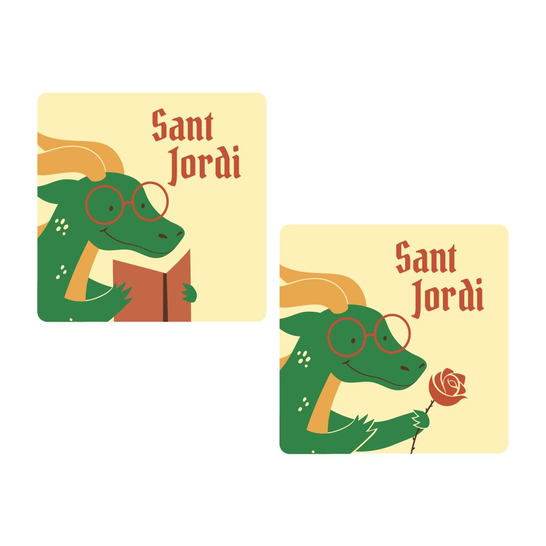 Dragón de Sant Jordi surtido de chocolate blanco 40x40 mm (60 u.) · ref AR01010 · Artipas