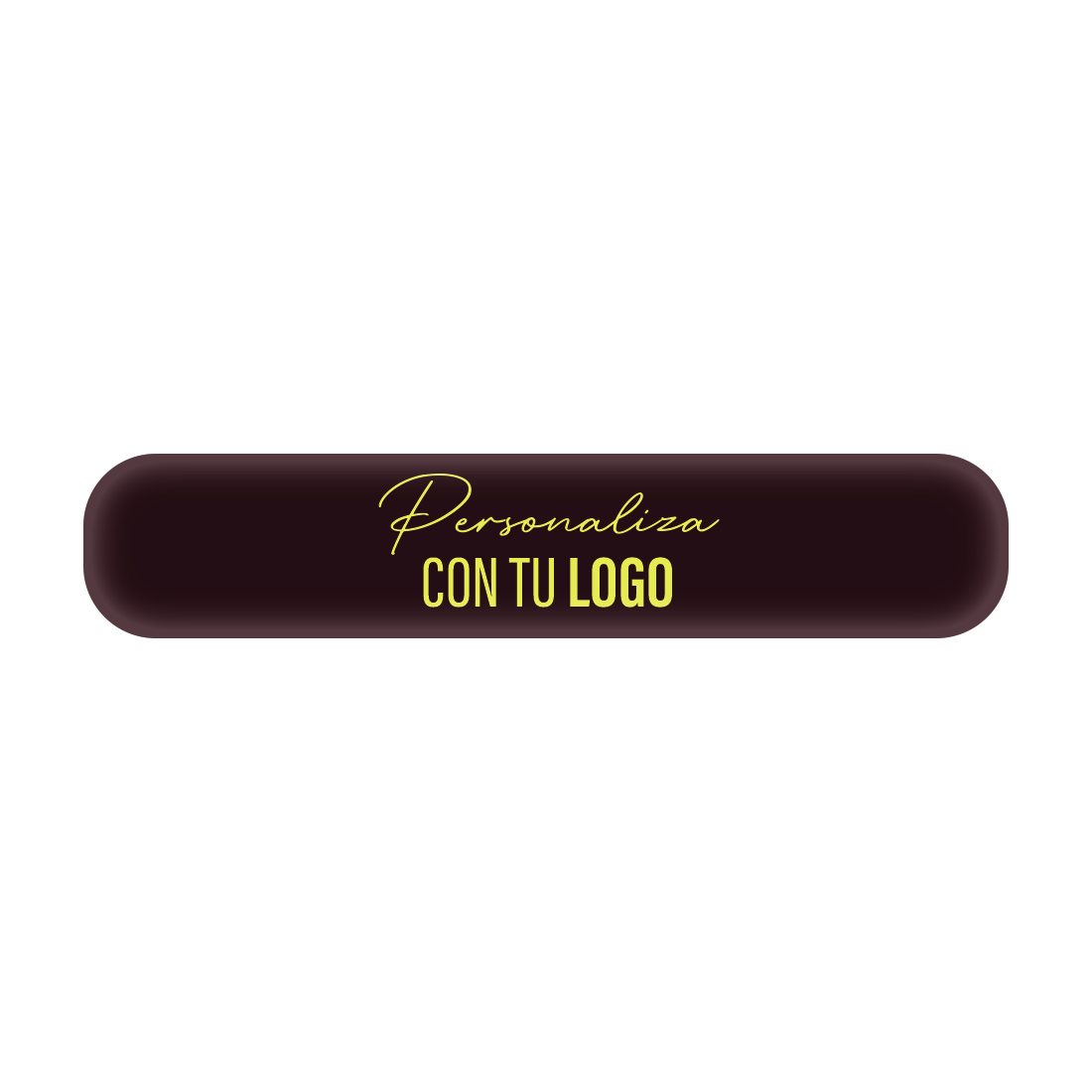 Placa personalizada de chocolate rectangular con bordes redondeados 150x30 mm (240 u.) · Artipas