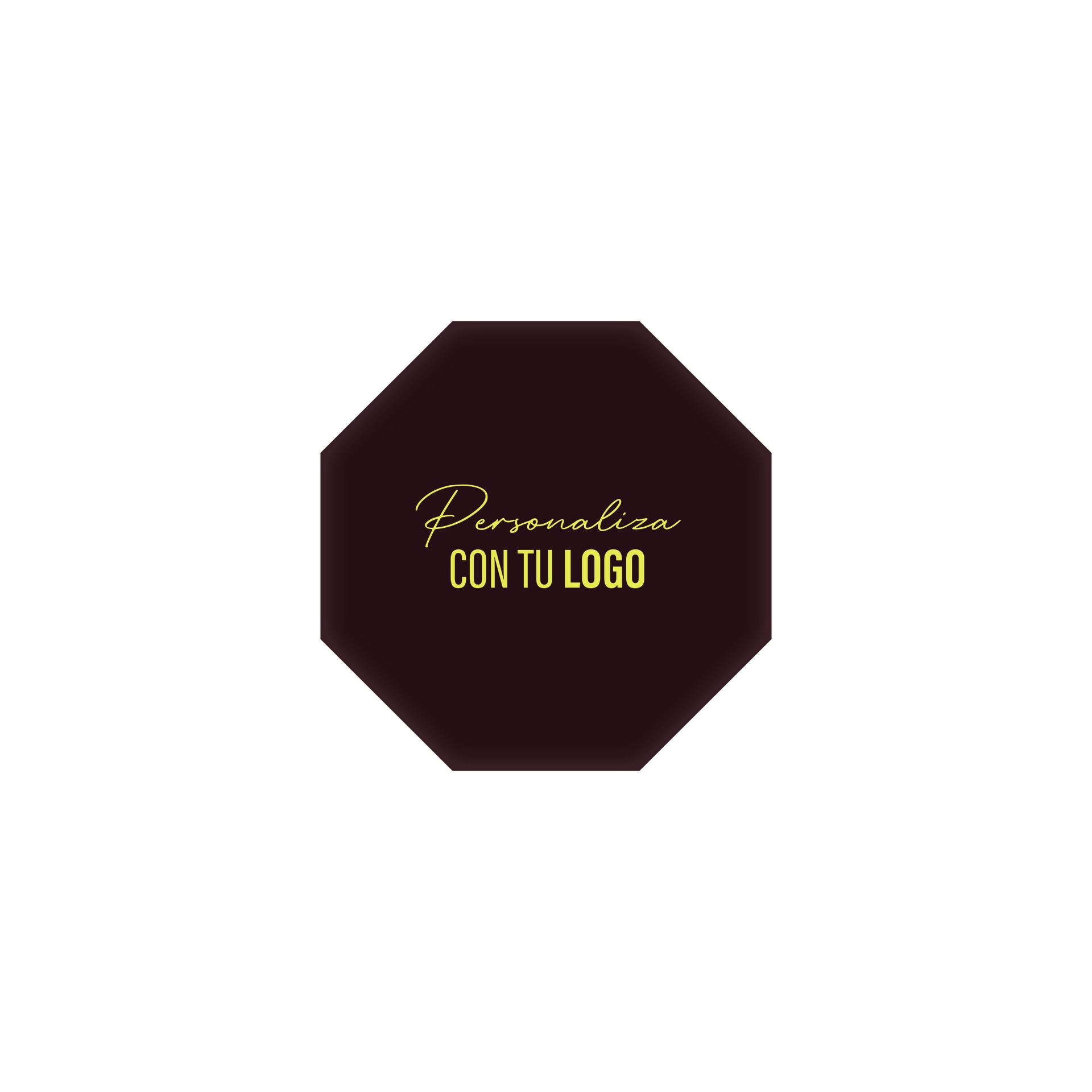 Placa personalizada de chocolate octogonal 25x25 mm (704 u.) · Artipas