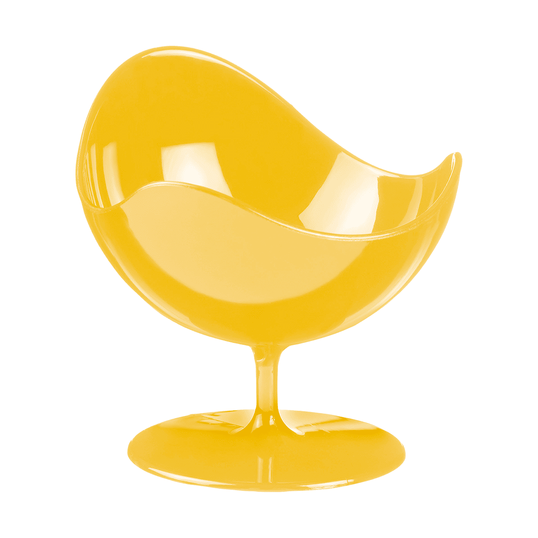 Sillón esfera amarillo de poliestireno ø70 h70 mm (2 u.) · Artipas