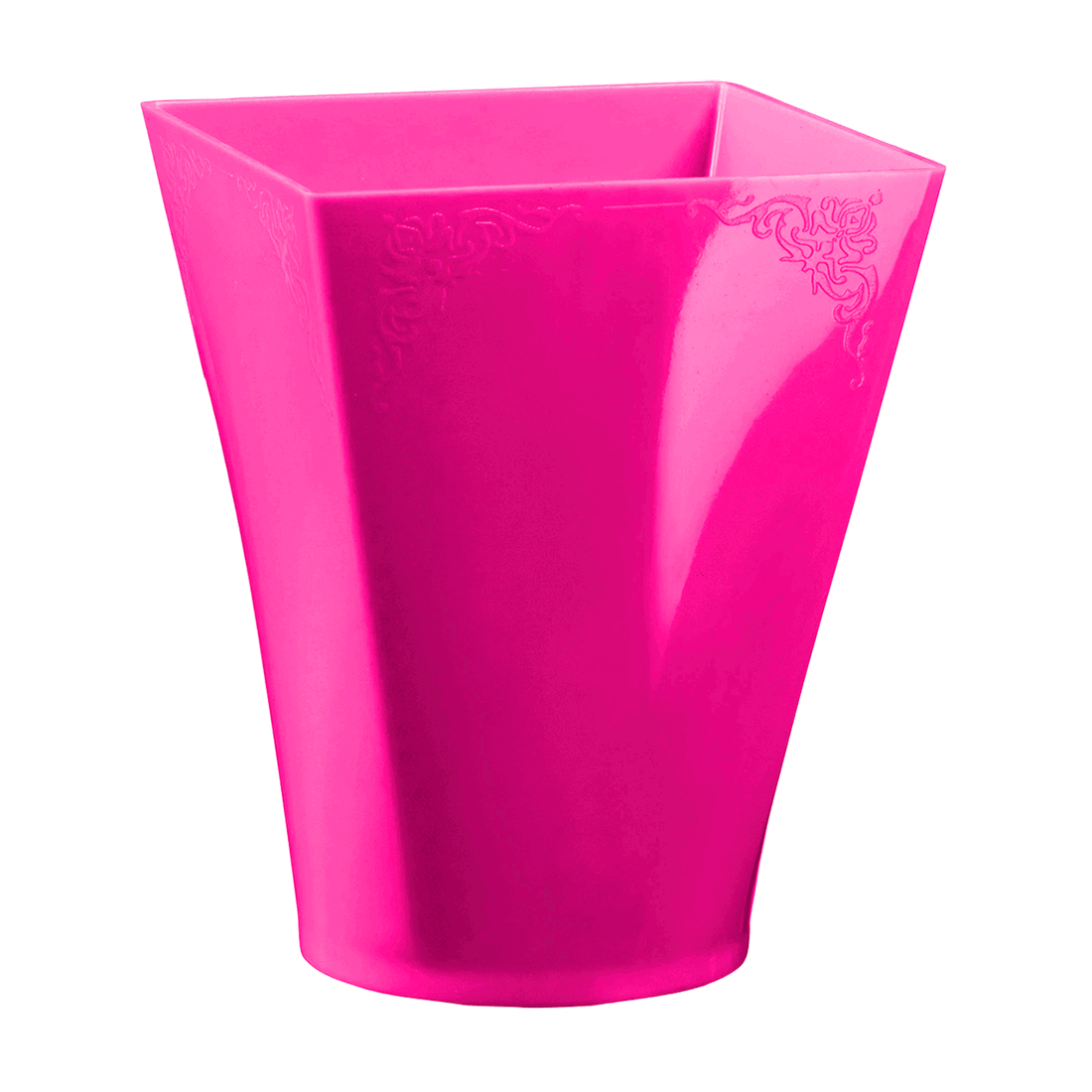 Mini vaso Gustav malva de poliestireno 58,5x58,5 h75 mm 150 ml (4 u.) · Artipas