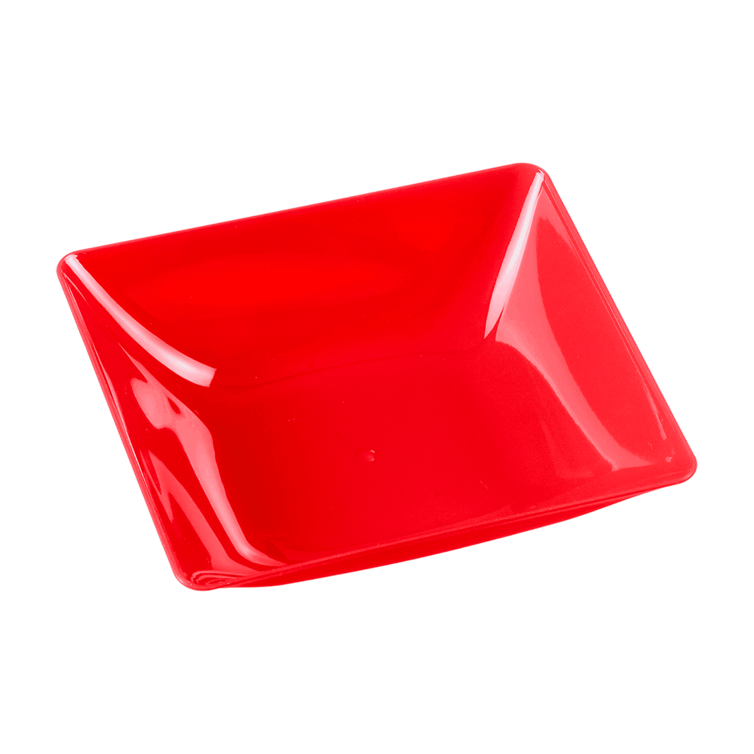 Cuenco Fluid rojo de poliestireno 95x85 h25 mm (6 u.) · Artipas
