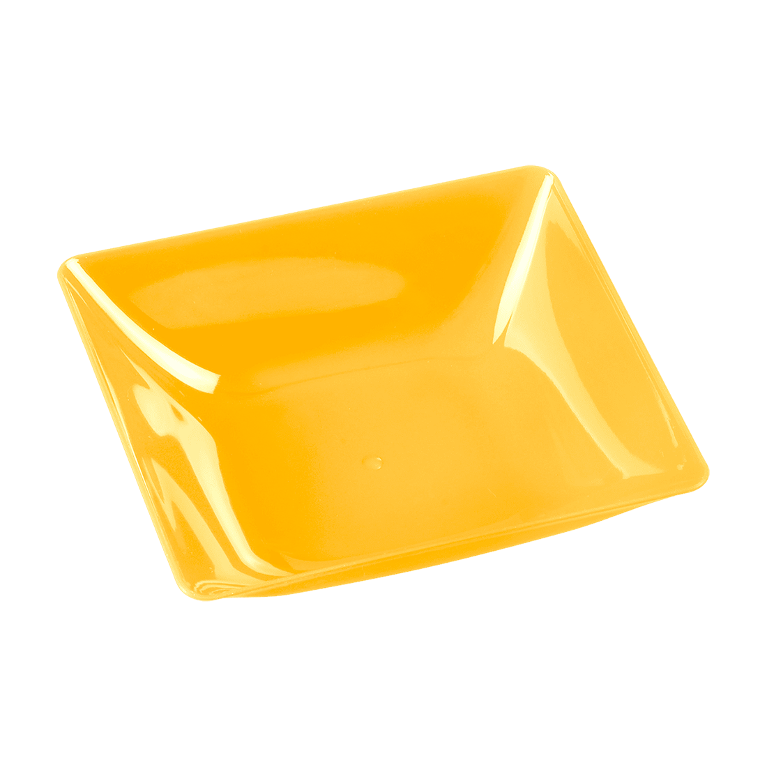 Cuenco Fluid amarillo de poliestireno 95x85 h25 mm (6 u.) · Artipas