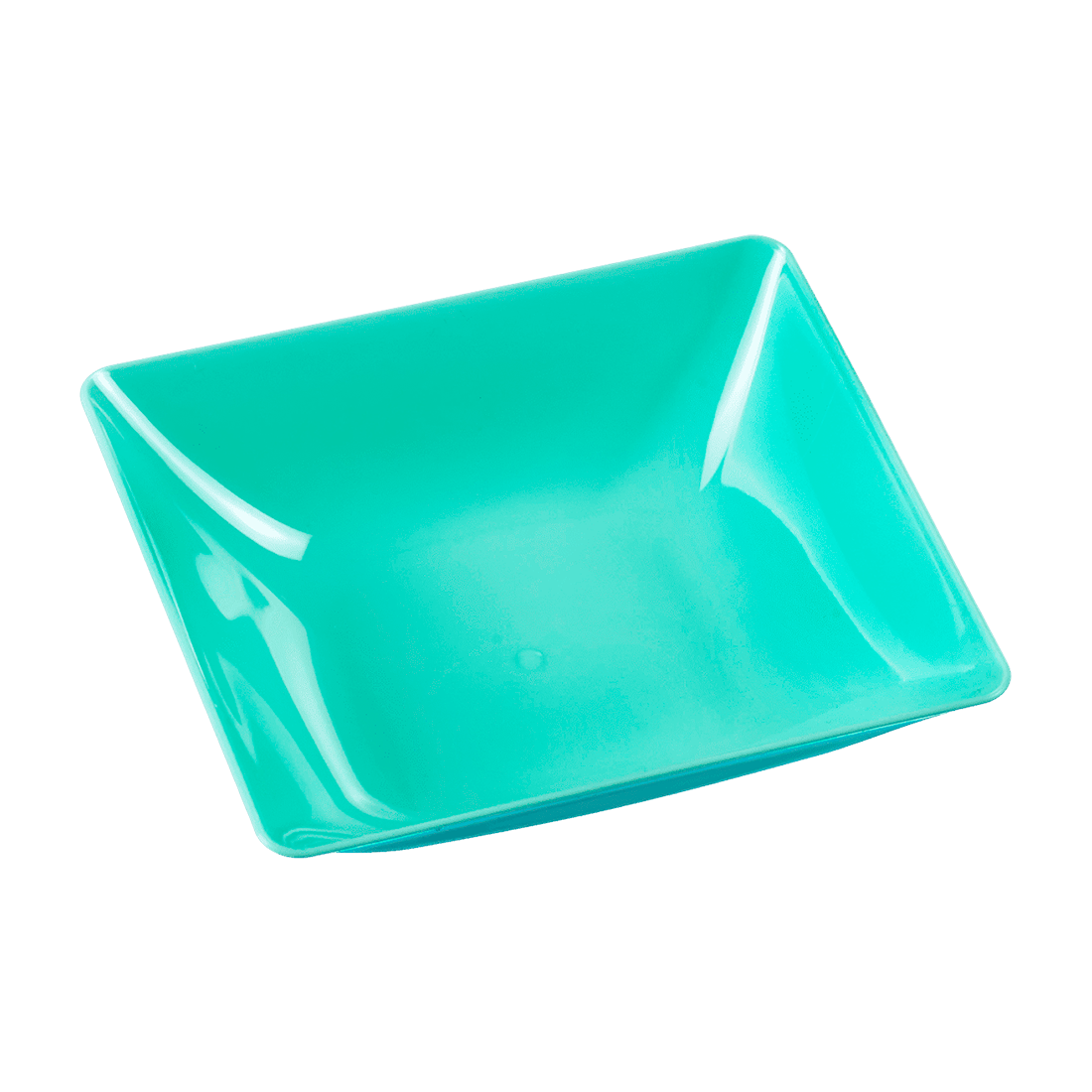 Cuenco Fluid verde agua de poliestireno 95x85 h25 mm (6 u.) · Artipas