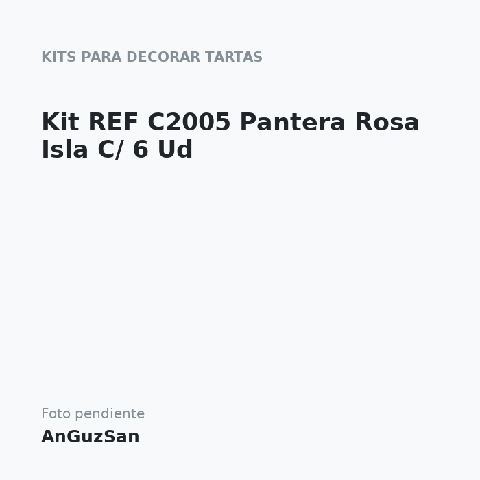 Kit REF C2005 Pantera Rosa Isla C/ 5 Ud · 5 unidades · Artipas