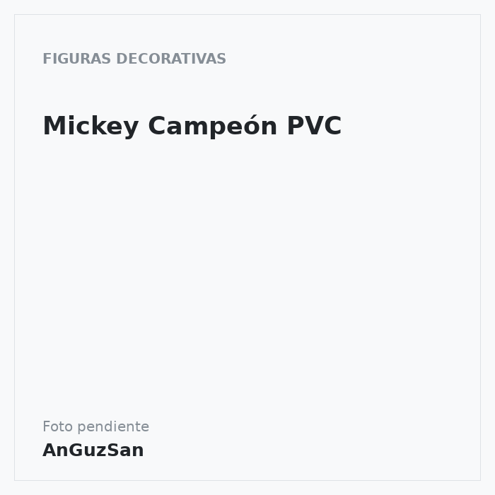 Mickey Campeón PVC · Bullyland