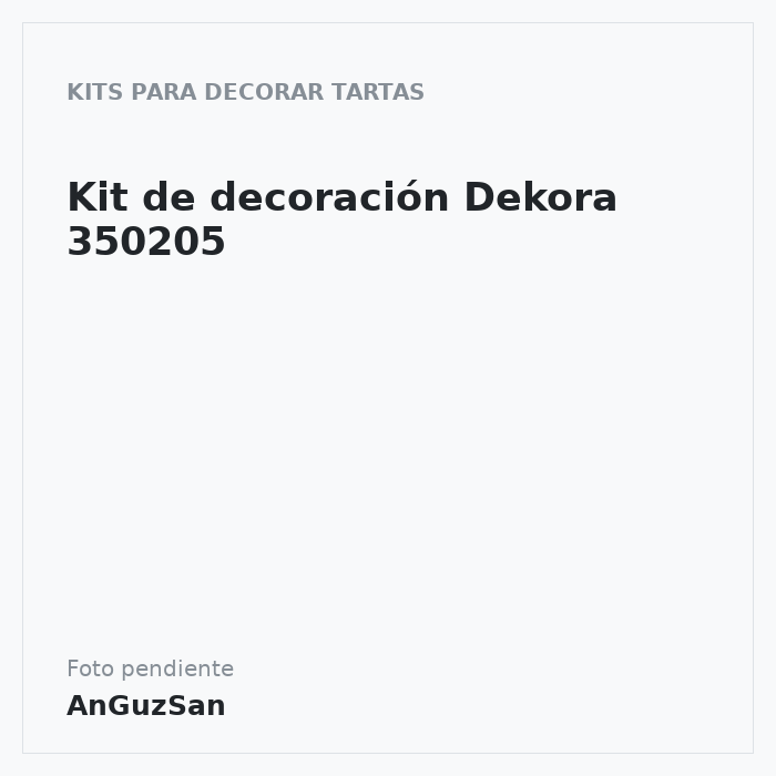 Kit de decoración Dekora 350205