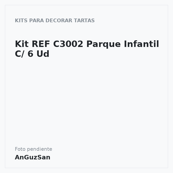 Kit REF C3002 Parque Infantil C/ 6 Ud · 6 unidades · Artipas
