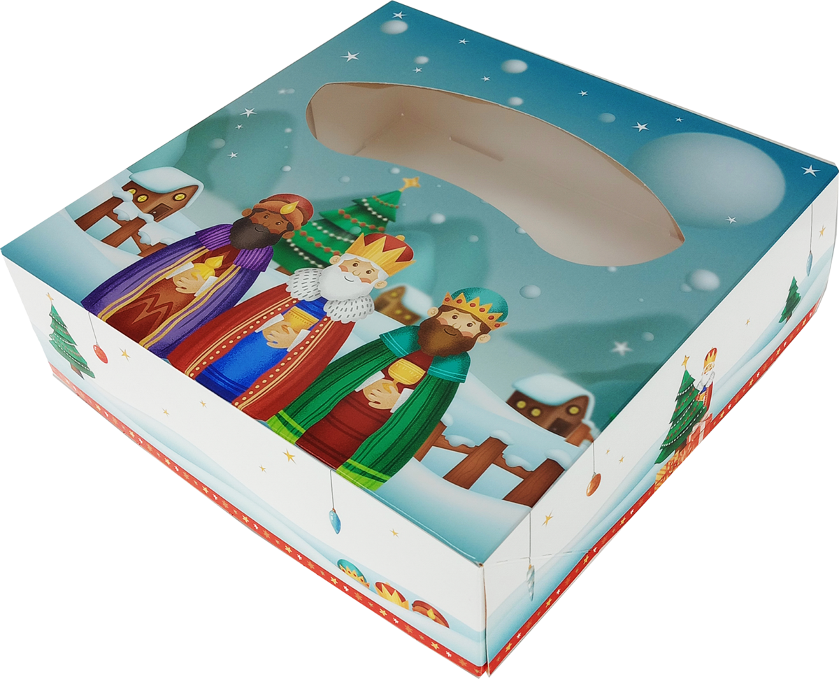 Caja Roscón - Una pieza 6 p. Nº 50x40 · 500 x 400 x 80 mm · 75 unidades · Vifra