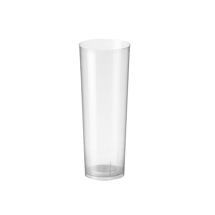 Vaso Tubo Pp. Inyectado 300ml. Transparente Reutilizable (C/500uds B/10uds) · 500 unidades · VasoMadrid
