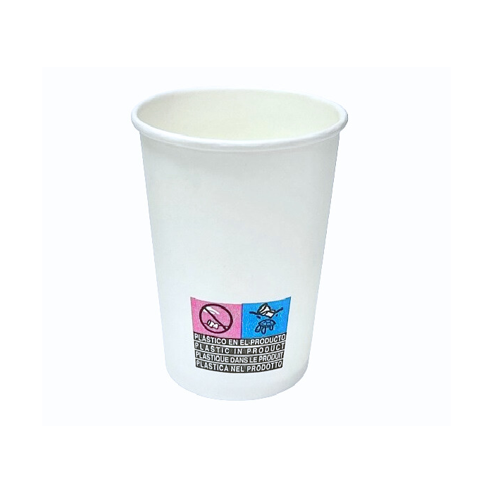 Vaso Carton 8oz. 240ml. Blanco (C/1000uds B/50uds) · 1000 unidades · VasoMadrid