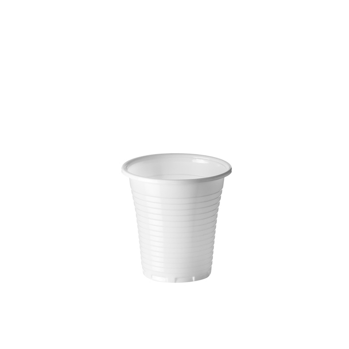 Vaso Pp. 150ml. Blanco Reutilizable (C/3000uds B/100uds) · 3000 unidades · VasoMadrid